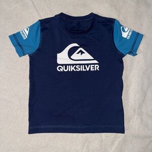 Quiksilver Kids Swim Rashguard - Navy‎ and Light Blue
